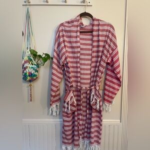 Turkish Towel Hooded Robe M/L